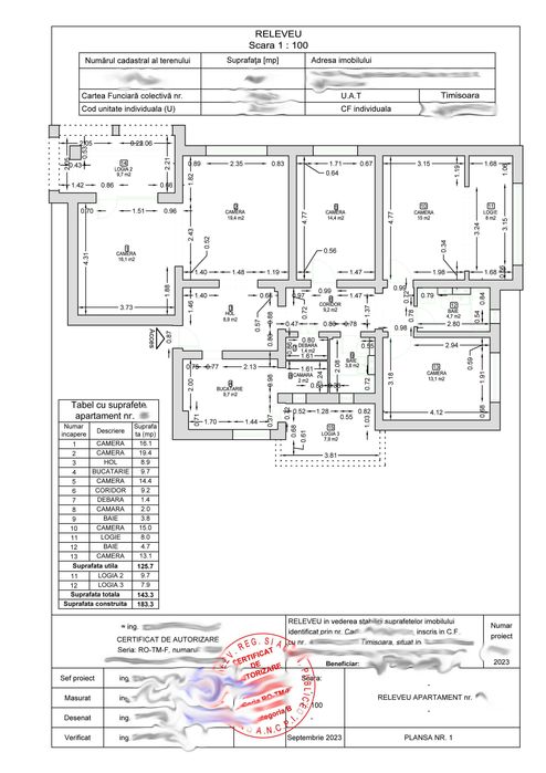 Releveu / Certificat de Performanta Energetica / autorizat Ancpi