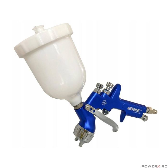 Pistol de vopsit profesional pneumatic 1,7mm 600 ml Verke