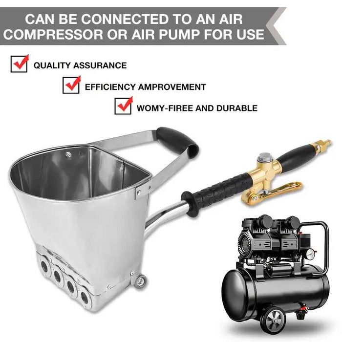 Пневматична машина за нанасяне на мазилка