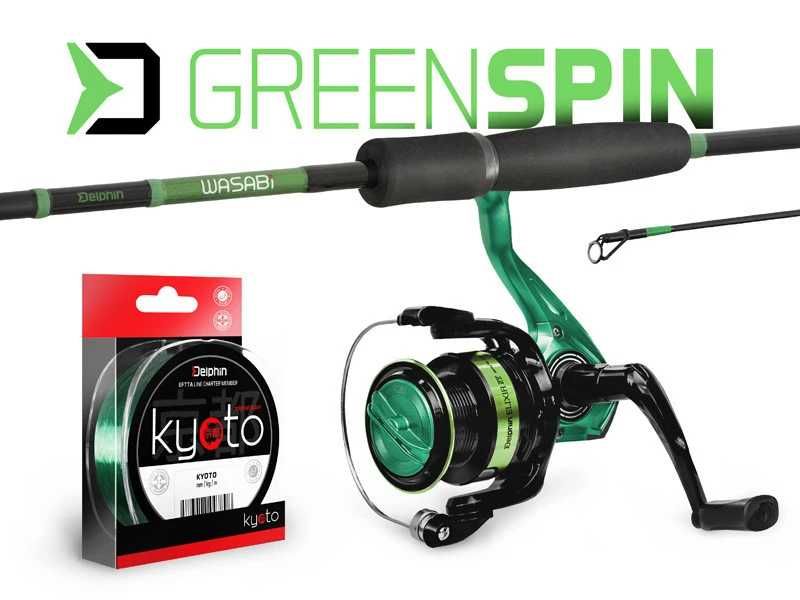 Set pentru pescuit la spinning GreenSPIN 2,40 M - Delphin