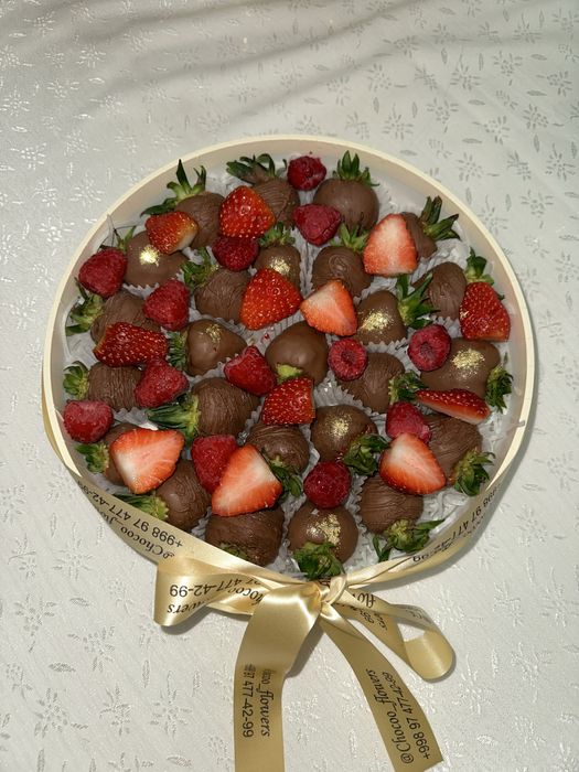 Клубника в шоколаде klubnika shokolad подарок праздник