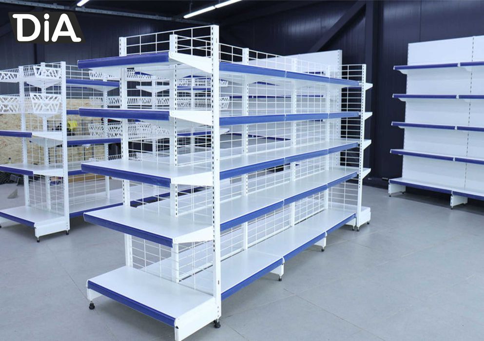 Стеллаж металлический сборный, полка стеллаж, полка металлическая asts