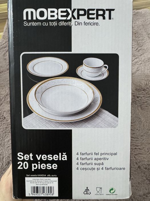 Set vesela portelan nou Mobexpert