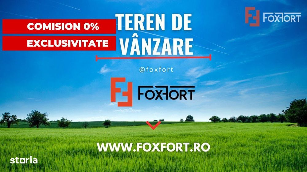 COMISION 0% Teren extravilan ideal pentru investitie, de vanzare in Lu