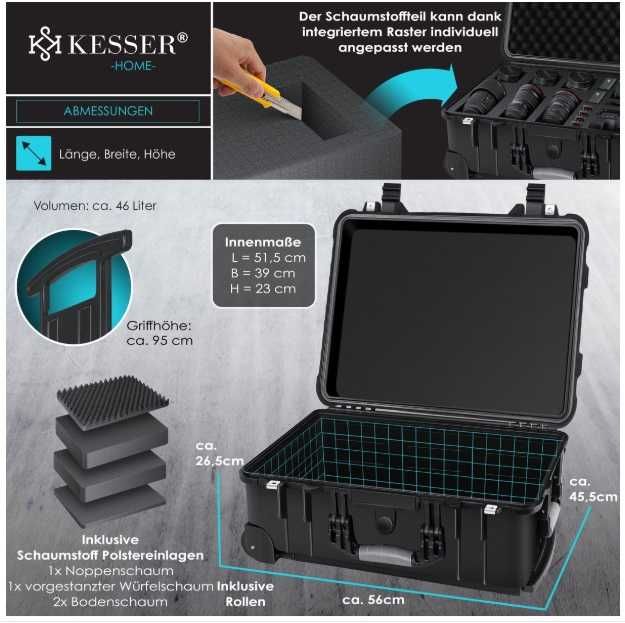 Куфар за фото, Фото куфар, Устойчив на атмосферни, Удароустойчив