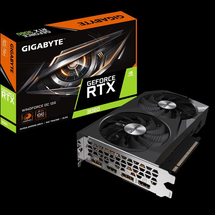 Gigabyte windforce OC rtx 3060 12 gb
Placa functioneaza perfect. 
Se a