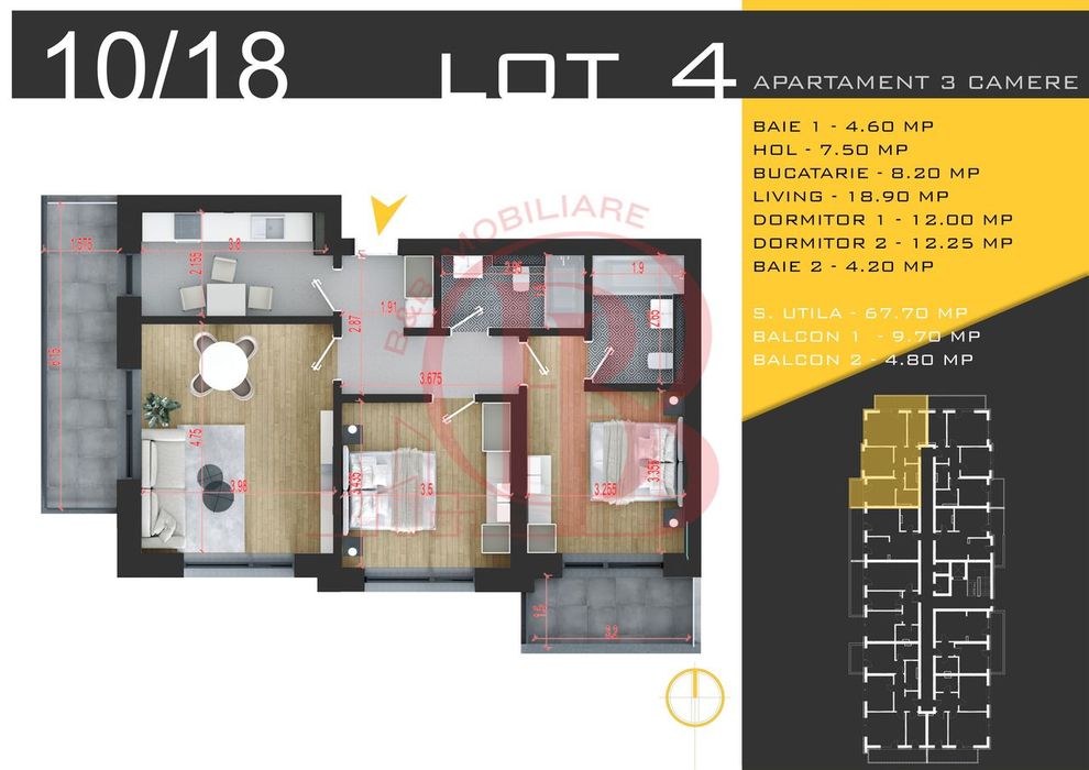 3 camere decomandat Titan Pallady  Metrou Nicolae Teclu