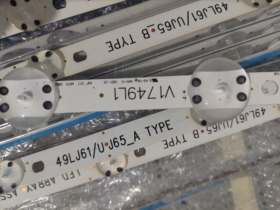 Set barete led TV LG 49" 4 barete de cu 6 leduri