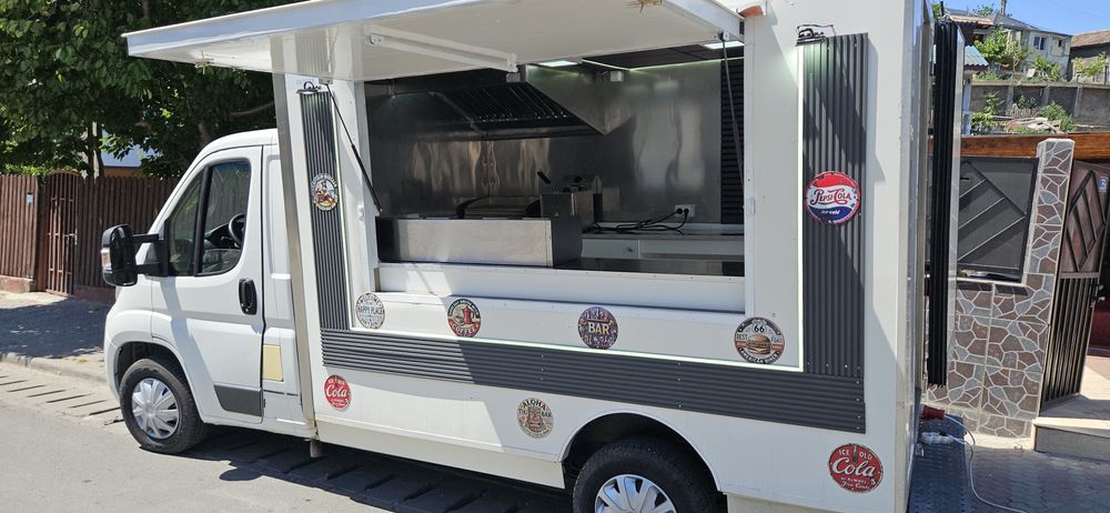 Food truck  SUPER OFERTA 12000 EURO CASH,IMPECABIL UTILAT GATA DE MUNCA ,Full inox,, omologat sg 99 magazin si alte activități, dsv dsp,