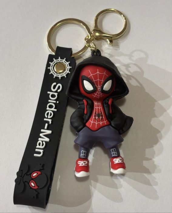 Breloc Spider-Man (Miles Morales), model 3D din silicon/PVC, stare foarte bună