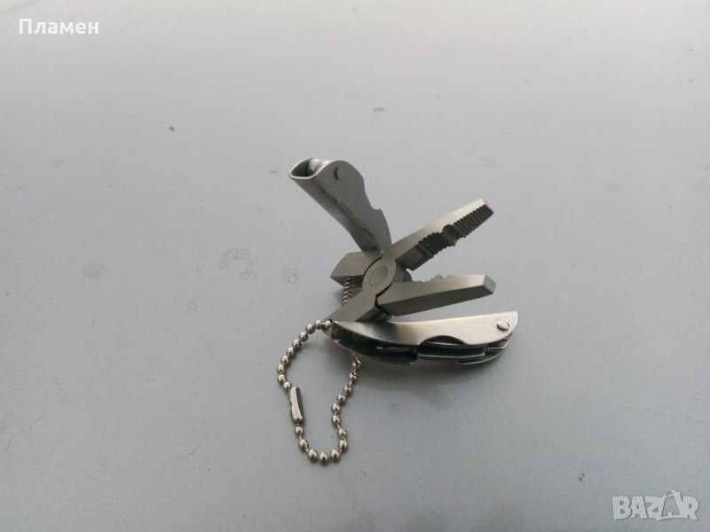 Джобни многофункционални сгъваеми клещи с инструменти,  50x32x7 mm