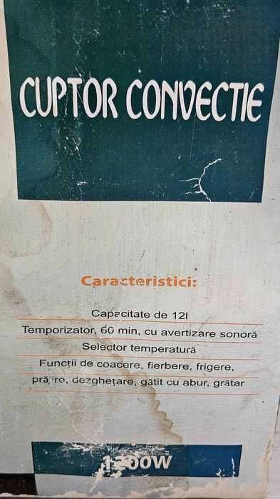 Cuptor cu convectie VORTEX, grătar superior, grătar inferior, suport