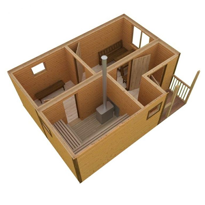 Баня-бочка,модульная баня