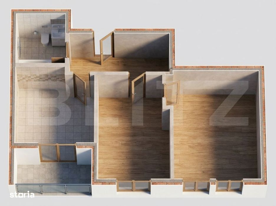 Apartament de vanzare, 2 camere, 41,5 mp, Marasti