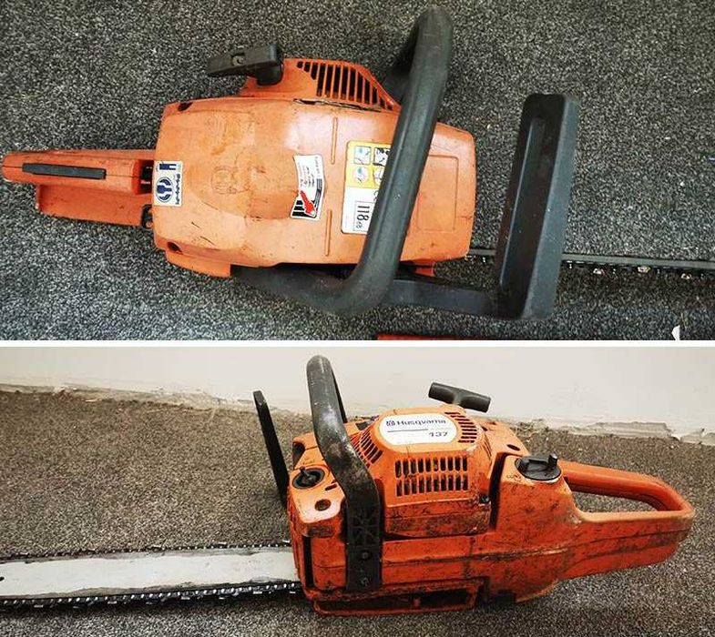 Бензинов верижен трион бензинопил HUSQVARNA 137 резачка за дърва