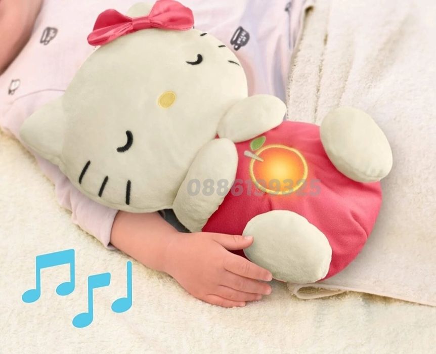 Плюшена дишаща играчка Стич/ Кити/ Видра с музика и светлина