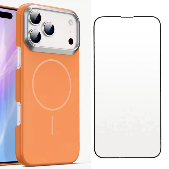 Husa Magsafe TPU Hard +Folie Sticla Iphone 17/17 PRO/17 PRO MAX/17 AIR