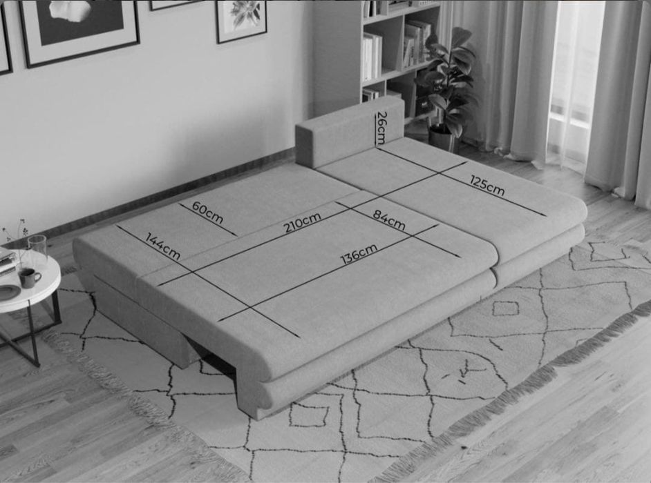 Canapea coltar extensibila laguna