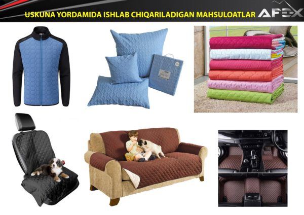 qavish va tikuv uskunalari