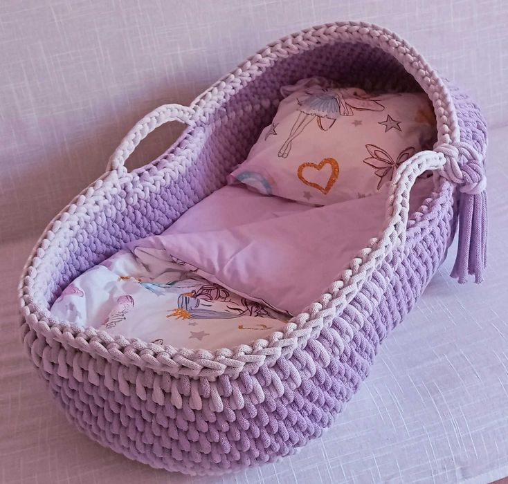 Плетен бебешки кош - Мойсеева кошница