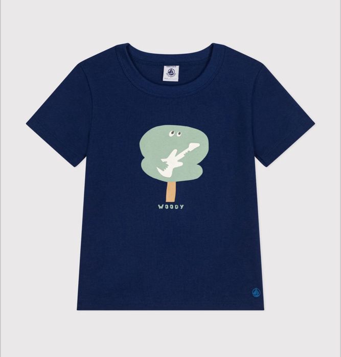 Футболка темно синяя Petit Bateau