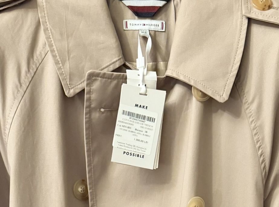 Trench nou cu eticheta Tommy Hilfiger