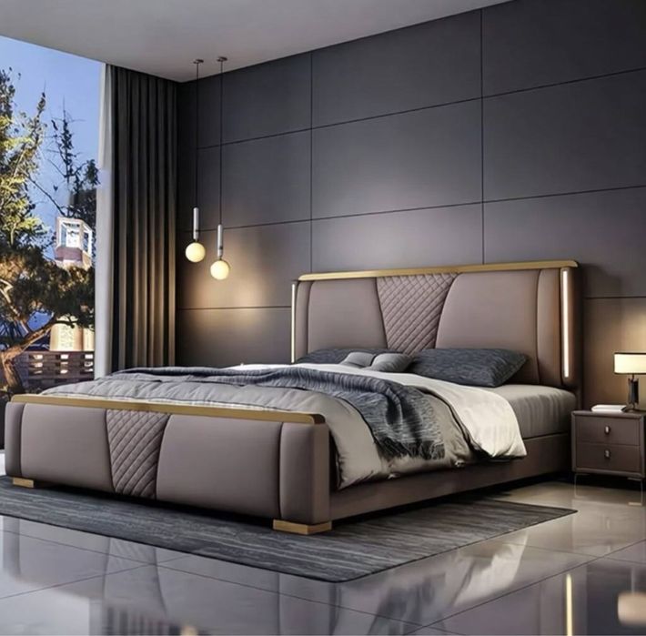 Premium кровать с хранением и подсветкой