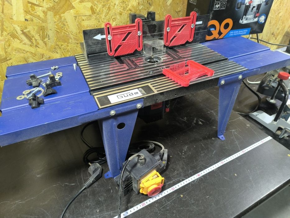 Маса за оберфреза OFT 855 / GUDE 58086 и фреза GÜDE OF 1200 E, 1200 W