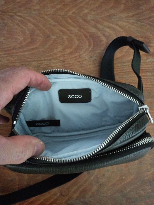 Сумка на пояс Экко, чисто кожаная