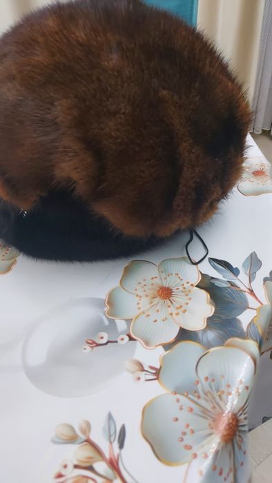 Норковая шапка натуральная