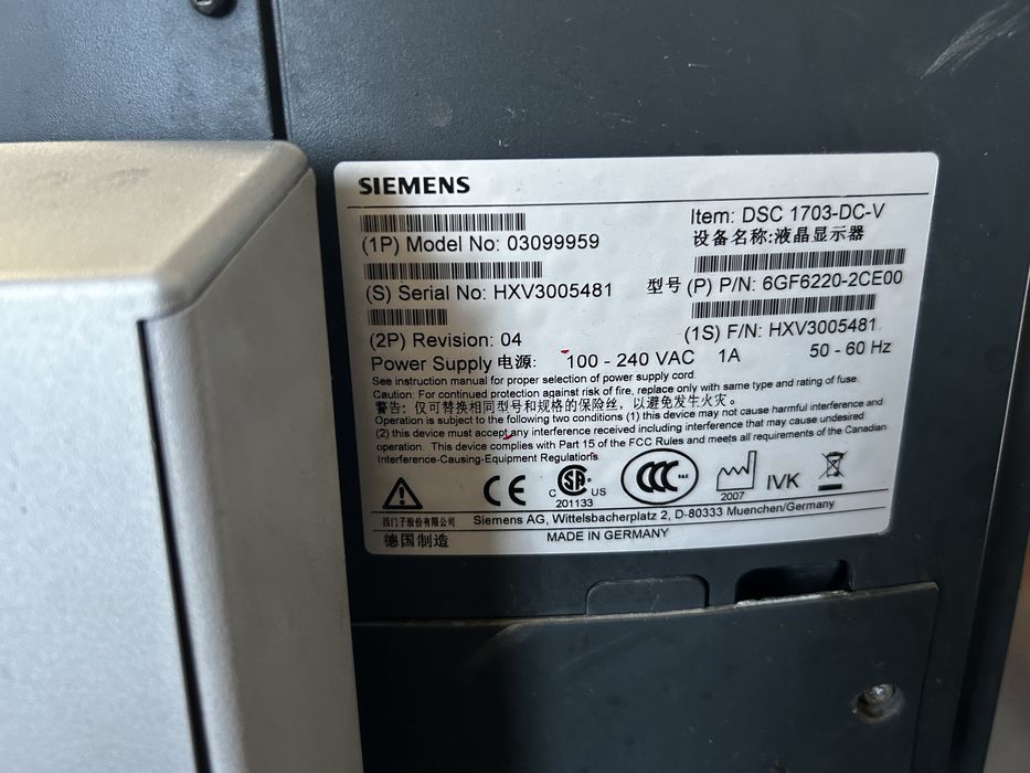 Мониторы для рентген аппарата siemens