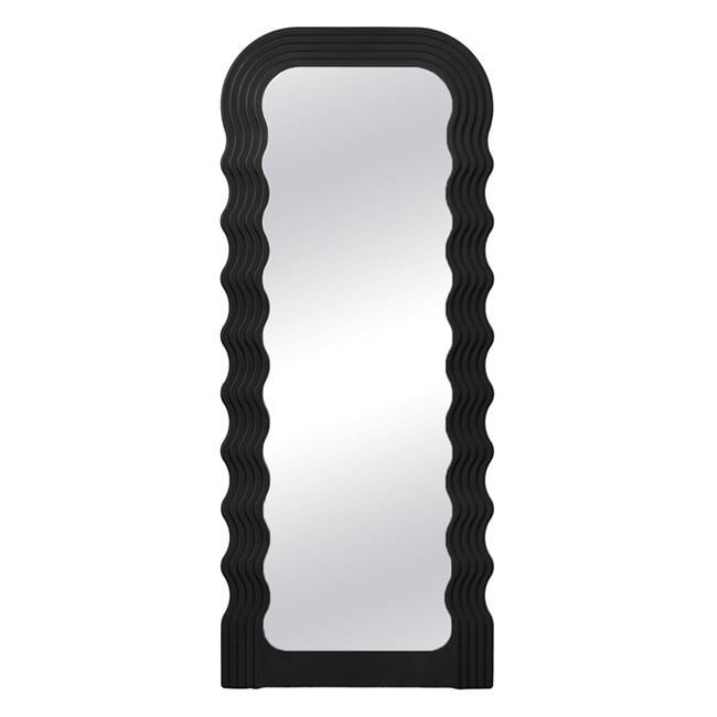 110см! Стенно огледало с вълнообразна рамка