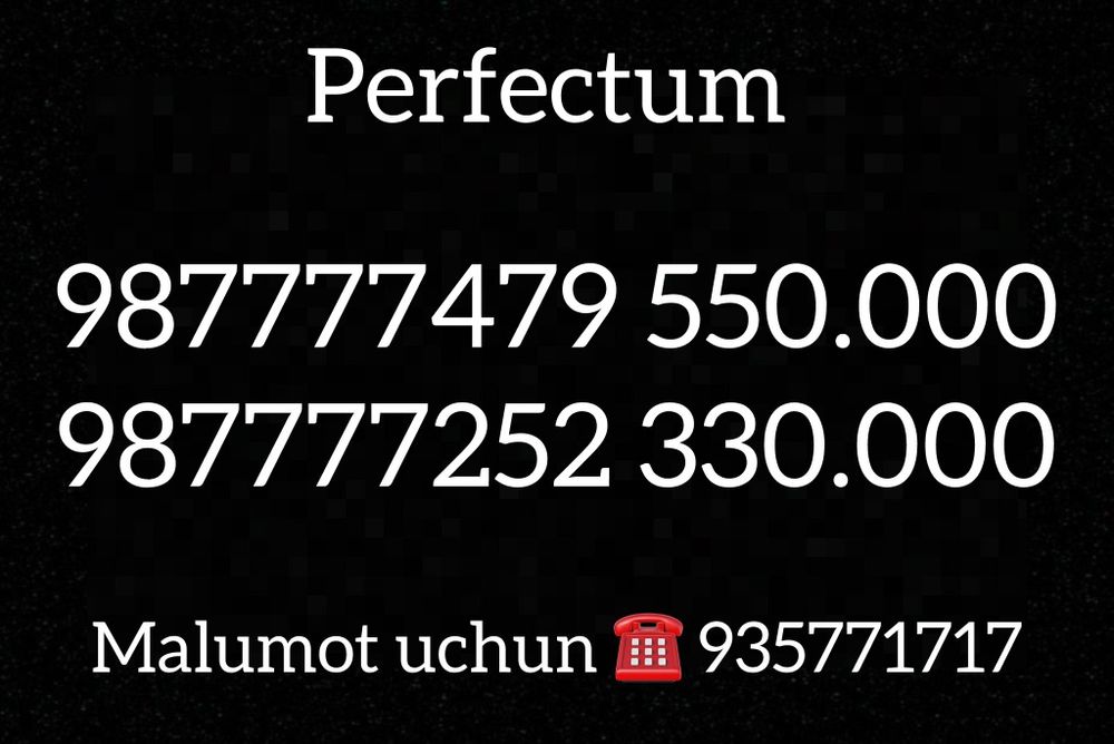 Perfectum nomer Yunusoboda