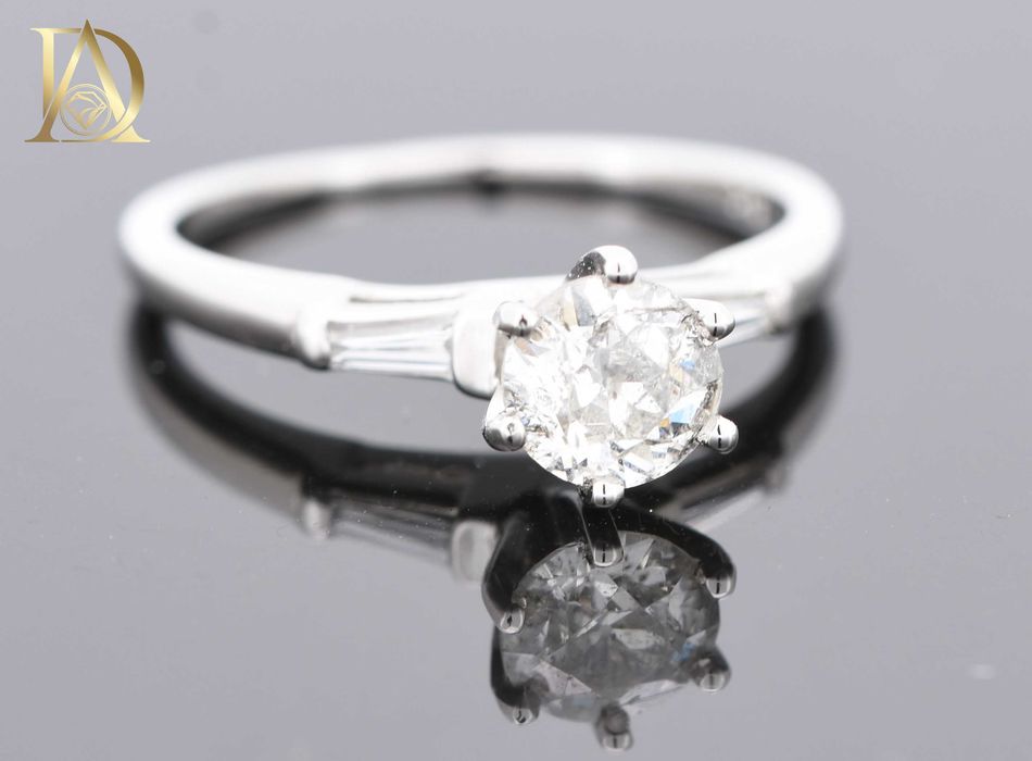 Винтидж Златен Пръстен с 0.63кт Естествени Диаманти