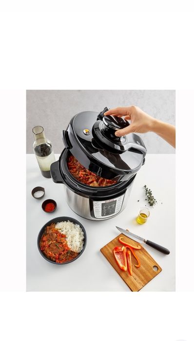 Oala sub presiune electrica Tefal, 1200W, 25 de programe, 5,8 L