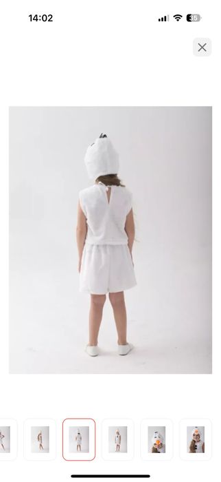 Костюм Снеговик Олаф белый