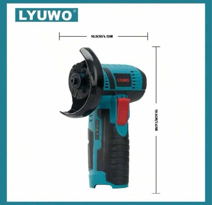 Мини ъглошлайф с 2 батерии и зарядно