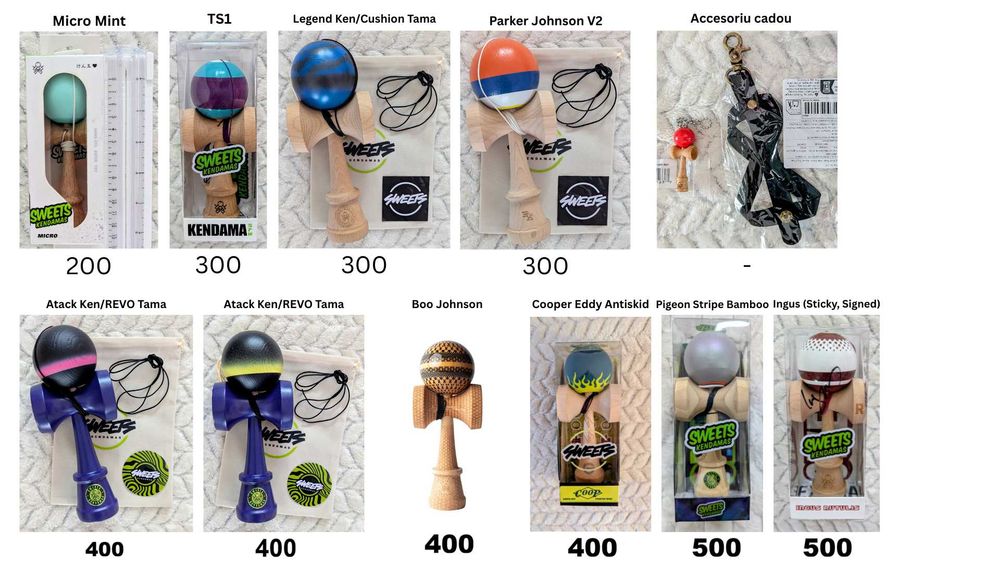 Kendama Sweets, Boo Johnson, Cooper Eddy, Atack, TS1, Ingus, Parker