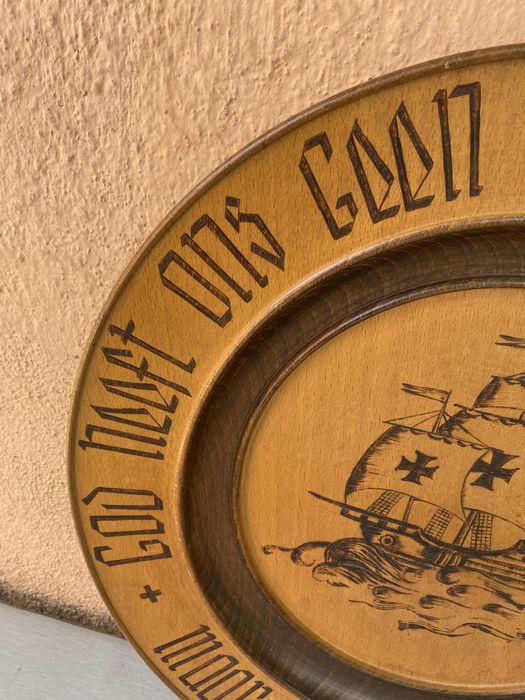 Немско пано за стена от дъб - кораб