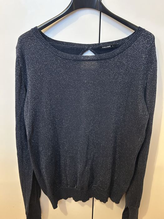 Блуза черна с ламе Calliope