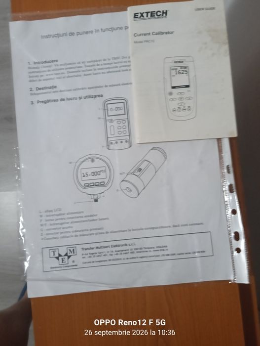 De vânzare EXTECH Curent calibrator PRC 10