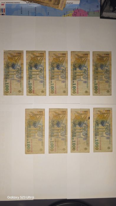 Bancnote vechi România – 1000  lei 1998 – BNR