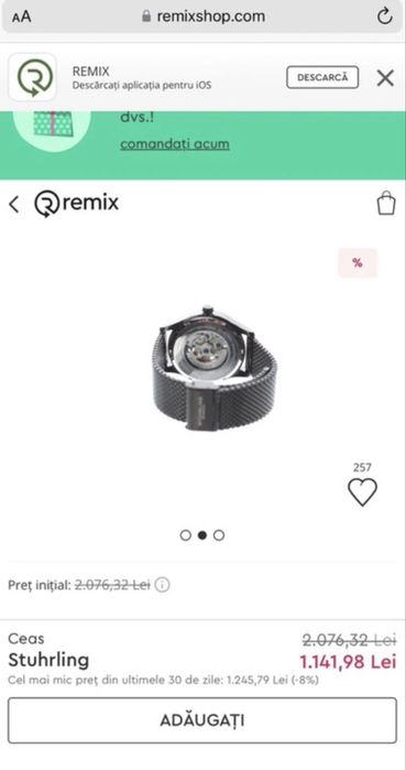 Ceas automatic Stuhrling - Seiko NOU