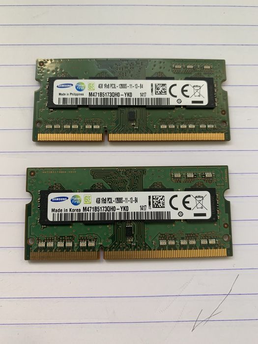 RAM памет SAMSUNG за лаптоп 2x 4GB