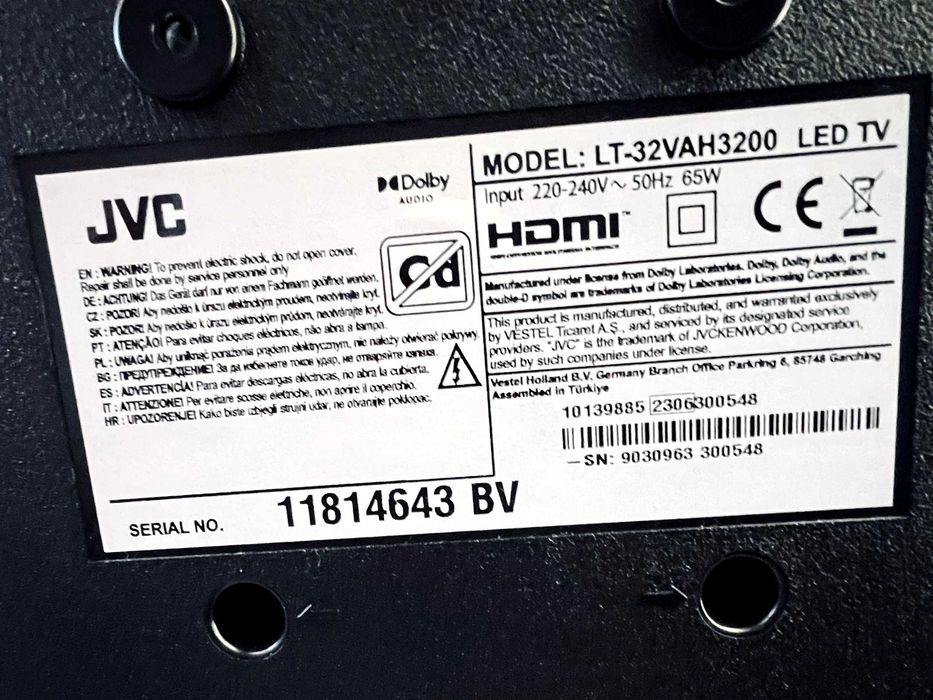 телевизор  JVC 32  новый
