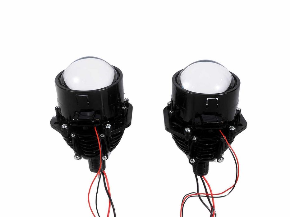 Set 2 Lupe Bi-LED Premium 2.5” 6000K, Faza Scurta/Lunga
