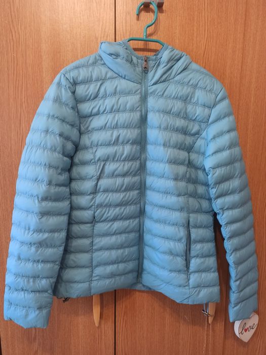 Geaca fâș puf bleu - primavara-toamna