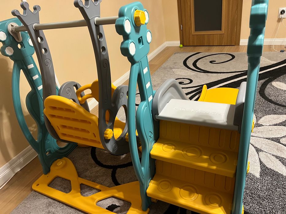 Tobogan Homcom și leagăn copii