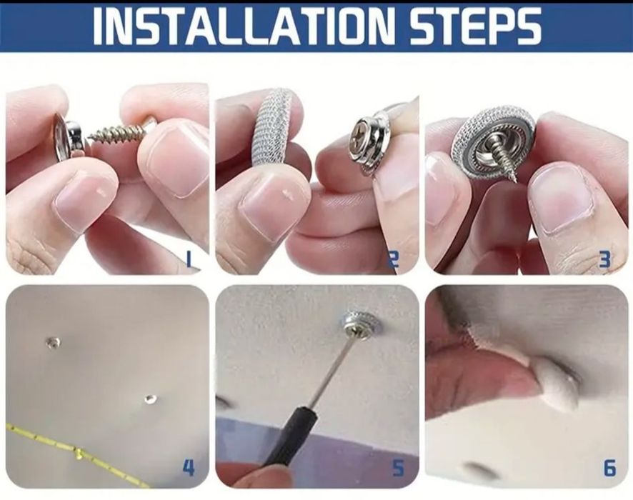 Set 80 capse reparatie plafon tavan auto