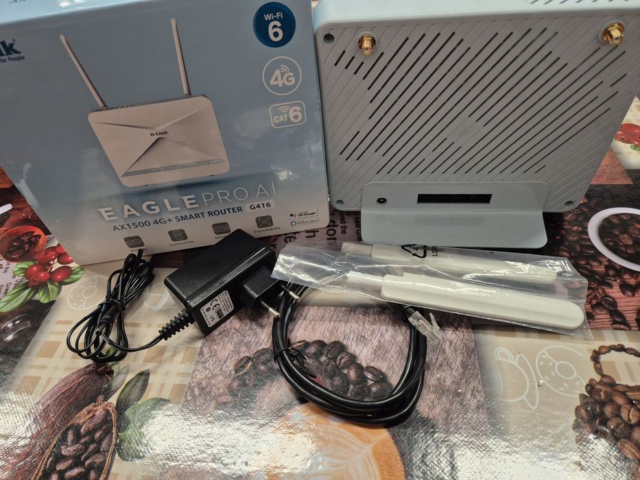 Router Wireless Gigabit D-LINK G416 AX1500, Wi-Fi 6,  4G  LTE